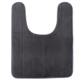 Miniatyrbillede 1 af 2: 50x60cm Hukommelses Toiletgulvmatte Antiskid Toiletmåtte U-formet Gulvpude Mørkegrå Mørkegrå 50x60cm Dark Grey 50x60cm