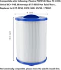 Miniatyrbillede 2 af 7: 2-pak patroner til Jacuzzi-filter, til spabad, Unicel 6CH-940/PWW50P3