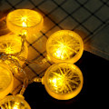 Miniatyrbillede 5 af 5: Citron 1,5 m 10 LED lyskæde have julebelysning feriefest dekoration