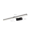 Miniatyrbillede 5 af 5: Badeværelsesspejl Pannlampe Moderne Minimalistisk LED Spejllys - Sort, 50cm, 10W, 1 stk - Perfet