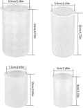 Miniatyrbillede 2 af 6: 4 stk. lys, silikoneforme, støbeforme, lysforme til støbning, silikonelysform, silikone, 3D DIY silikoneforme, lysforme til