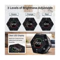 Miniatyrbillede 4 af 5: Pomodoro Timer, Produktivitetstimer, 3, 5, 15, 30, 45, 60 minutter forudindstillet smart nedtællingstimer, Tid M Sort