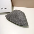 Miniatyrbild 4 av 5: Grå hattar för män kvinnor Bucket hattar Vandring Fiske Utomhus Sommar Skydd Hatt safari hatt M（56-58cm）