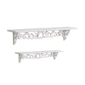 Miniatyrbilde 2 av 2: 2 stk Kreative Hule Vegghyller Rustikk Stil Skillevegg Husholdning Hengende Ornamenter For Kafe (hvit)Sølv Silver
