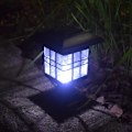 Miniatyrbillede 1 af 5: Solcelle søjlehovedlampe, udendørs vandtæt dekorativ væglampe, have søjlehoved græsplænelampe, væglampe A
