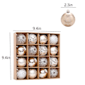 Miniatyrbilde 3 av 5: Julekuler Ornamenter til Juletreet, 16 stk. Knusefrie Juletrpynt, Hengekuler Multifarget Julekuler Ornamentsett Fo