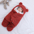 Miniatyrbilde 3 av 5: Myk og tykk bomullsfilt for nyfødte babyer sovepose kokongsvøp for 0-9 måneder gamle babyer NO.1 NO.1 3-6 months