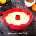 Miniatyrbillede 4 af 5: Silikonbageform til kage - Non-stick rillet pande rørkageform til gele, mousse gelatineforme - Silikonkageform