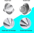 Miniatyrbilde 2 av 7: Kaffefilter 1-4 kopper, rustfritt stål håndbrygget kaffekanne filterkopp dryppfilter papirfritt filter