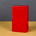 Miniatyrbild 1 av 8: Retro fyrkantig teburk i metall med lock Packagi Red