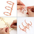Miniatyrbilde 3 av 5: 20 stk 3-rings Metall Løsbladperm Ringer Snap Split Hengslet Med 20 mm Indre Diameter For DIY Reise Dagbok, Fotoalbum, Binding Ryggrader Com