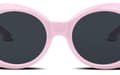 Pikkukuva 4 / 4: Vintage soikeat aurinkolasit unisex (pinkki)