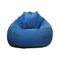 Miniatyrbillede 1 af 5: Endast Bean Bag Nyt design Ekstra Stor Bean Bag Stole Sofa Betræk Indendørs Lazy Lounger Til Voksne Børn Hotsale! Blå Blue 100 * 120cm