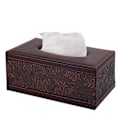 Miniatyrbild 1 av 5: PU-läder servettbehållare Kleenex-behållare Rektangulär servettbehållare med magnetisk botten, dekorativ servettbehållare för fåfänga