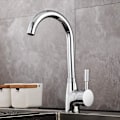 Miniatyrbilde 4 av 4: Vaskemixer, Enkelt Håndtak, Enhullskjøkkenvaskemixer for Varmt og Kaldt Vann