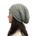 Miniatyrbilde 4 av 5: Hodeplagg Dame Beanie Varm Strikket Lue Søt Lue for Kaldt Vær light grey