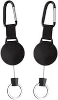 (2-pack) Högpresterande Infällbar Nyckelring Nycklar, Utomhuskarbinhake, Infällbar Hög Stretch Webbing Anti-stöld Infällbart Clip Spänne