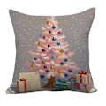 Miniatyrbillede 4 af 5: 5 stk. Glædelig Jul Dekorative Pudebetræk Hjem Stue Seng Sofa Bil Kvadrat 18 x 18 Tommer