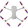 Miniatyrbillede 2 af 5: Air 2S Propeller Lavstøj Propeller Foldbar 7238F Propeller til DJI Mavic Air 2/Air 2S Drone Tilbehør (Rød Blå Hvid 4stk)