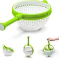 Vegetable and Fruit Drain Basket Dehydrator Multifunctional Household Drying Basket Shake Drying Kitchen Utensil Salad Spinner