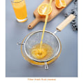 Miniatyrbillede 2 af 5: Køkken Rustfrit Stål Juice Sojamælk Filter Affaldskrypteringsnet Lækage