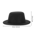 Miniatyrbild 3 av 3: 6 st svarta tomteluvor Minihattar Hantverk Små Filtdockhattar Mini Clownskydd Dockhatt Ornament Små JulsnögubbehattSvart13.3X13.3X5CM Black 13.3X13.3X5CM