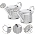 Miniatyrbillede 4 af 5: 2 stk. Miniature Vandkander Dukkehustøj Legetøj Dukkehustøj Falske Haveværktøjer Sølv 4x1.5x2.5cm Silver 4x1.5x2.5cm