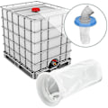 Miniatyrbillede 3 af 5: 4 stk Nylon IBC Filter, Reservefilter IBC, IBC Filter til Regnvandstank IBC 1000 Liter, Vaskbar IBC Filter, Dækseltilslutning