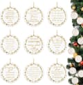 9 stk. kristne julepynt for