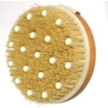 Miniatyrbild 3 av 5: Torr kroppsborste, naturlig borste för bad, kroppsborste för lymfdränage, exfolierar, stimulerar blodcirkulationen