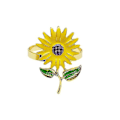 Miniatyrbillede 2 af 4: 8 stk./sæt Servietring Solsikke Servietknap Zink Legering Servietring