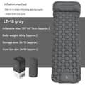 Self-Inflating Camping Mattress: Thick Lightweight Single Camping Mattress Inflatable and Connectable Double Camping Mat and Compact Inflatable Grey grey