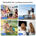 Miniatyrbilde 3 av 5: Foldbar Campingstol, Bærbar Tripodsete, Foldbare Campingstoler, Utendørs Reise Middels Stol for Camping