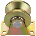 Miniatyrbilde 4 av 5: Pakke med 2 stk. 2\" V-sporhjul, kraftige stive hjul for omvendt spor, rullende port, industrielle maskinvogner, vaierbane