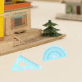 Miniatyrbilde 2 av 4: 4 stk Miniatyrlinjaler Minihus Skala Linjaler Miniatyrdukke Skoleutstyr 1 12 Skala TilbehørB Blue 2.8x1.1cm