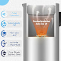 Miniatyrbilde 3 av 5: Melkeskummer, 4-i-1 Elektrisk Melkesteamer, Automatisk Varmt og Kaldt Skummaker og Melkevarmer for Latte, Cappuccino, Macchiato