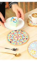 Miniatyrbild 5 av 5: Cartoon Mosaic DIY Coaster Making Kit, Parent-Child Activity Chessboard Kit - Type A TYPE-A TYPE-A