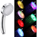 Miniatyrbilde 1 av 4: LED Dusjhode med Fargeskiftende Lys, 7 Farger Håndholdt LED Dusjhode Bad Dusjhode, LED Høytrykks Dusjhode Vannbesparende Spray