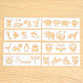 Pikkukuva 1 / 5: 8 kpl Sekalaisia Piirustusstencilit, Kuva, Maalaus, Stencil, Leikkikalut, Piirustusstencil Malli