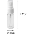 Miniatyrbilde 3 av 5: 3 stk Sprayflasker, 20ML Transparente Sprayflasker med Fin Tåke, Plast, Tomme, Gjenfyllbare, Atomiserer med Sammenleggbare Lokk - BPA-fri PET, Hvit