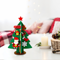Miniatyrbilde 4 av 5: 2 stk Juletrær Håndverksett for Barn Julefesttilbehør DIY Hobby - DIY Filt Juletrærsett, Gjenbrukbar Filt