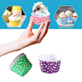 Pikkukuva 2 / 2: 50 kpl Lasikulho Jälkiruokakulhoja Jäädytetty Jogurtti Cupcake Kakku Dot/Red