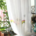 Miniatyrbilde 5 av 5: Barnas Regnbue Gassgardiner med Pastoralt Broderi (LGL) Regnbuekrok Rainbow hook up 1.5x2.7m