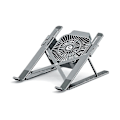 Miniatyrbilde 1 av 5: Radiator Laptop Stativ Radiator Bærbar Løft Med Vifte (grå Stativ + Grå Vifte)