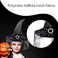 Miniatyrbillede 4 af 5: Mesh Spænde Troldmand Hat Sort