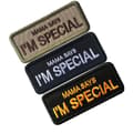 Miniatyrbillede 1 af 4: 9x4cm Customized Embroidered Name Tag