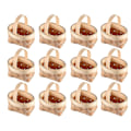 Miniatyrbilde 3 av 4: 8 stk Mini Kurver Små Vevde Høytidsgodteri Kurver Bryllup Godteri Gavekurver 12 stk 6,5x5cm 12pcs 6.5x5cm