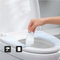 Miniatyrbild 5 av 5: Tjockt Varmt Vadderat Toalettsitsöverdrag | Självhäftande Tvättbar Återanvändbar Toalett Memory Foam Kudde (4 st)
