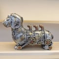 Pikkukuva 2 / 5: Mekaaninen Punk-Eläimet Veistos Teollinen Muotoilu Steampunk-Etusija Resin Crafts Decor C