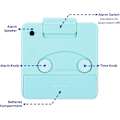 Miniatyrbild 4 av 5: Travel-Packed Analog Alarm Clock, Ultra Small Clock with Snooze and Light Function, Super Silent Non-Ticking, Battery Operated